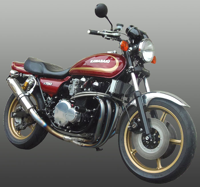 KAWASAKI Z1 Z2 チタンタイプⅡ 手曲げ|テックサーフ