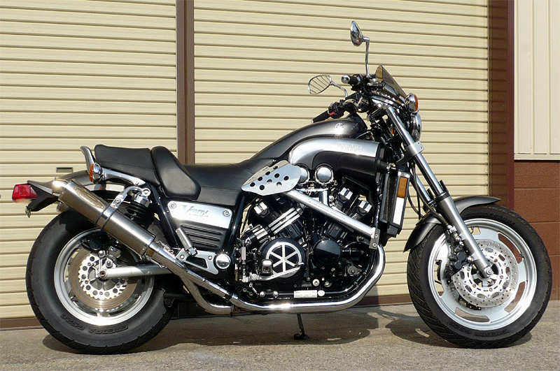 YAMAHA V-MAX1200 軽量マフラー ZEEX SO デュアル|テックサーフ