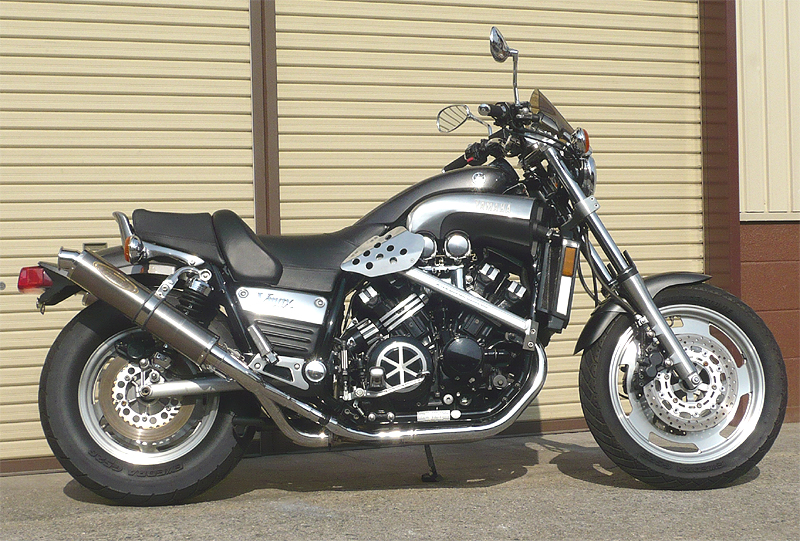 YAMAHA V-MAX1200 軽量マフラー ZEEX SO デュアル|テックサーフ