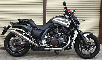 YAMAHA 09- V-MAX 1700 軽量マフラー ZEEX SO デュアル|テックサーフ