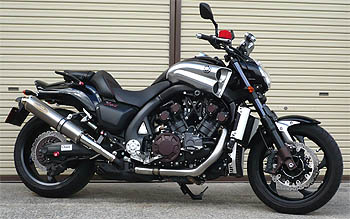 YAMAHA 09- V-MAX 1700 軽量マフラー ZEEX SO デュアル|テックサーフ