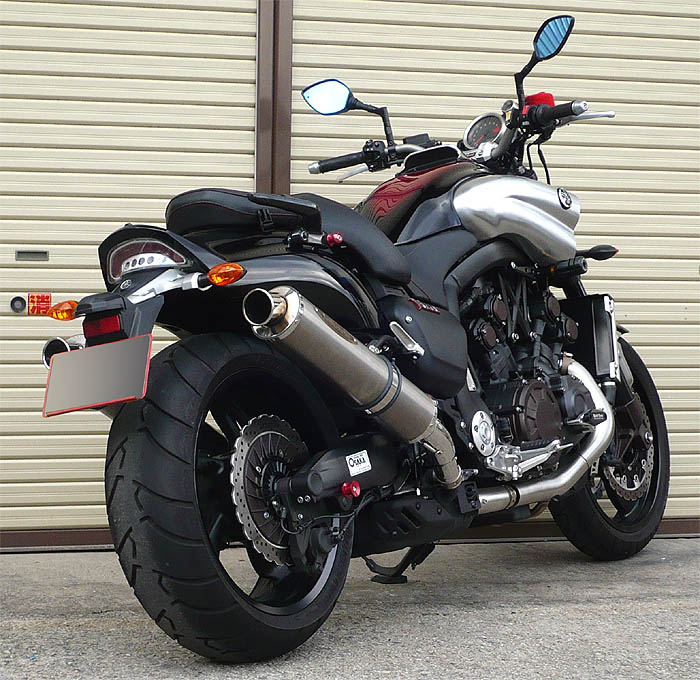 YAMAHA 09- V-MAX 1700 軽量マフラー ZEEX SO デュアル|テックサーフ