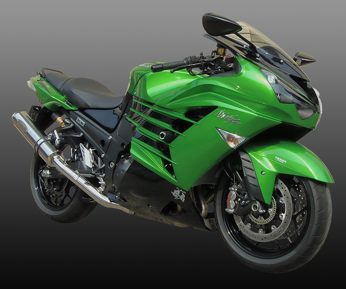 KAWASAKI ZX-14R ワンテール 軽量マフラー ZEEX S/O|テックサーフ