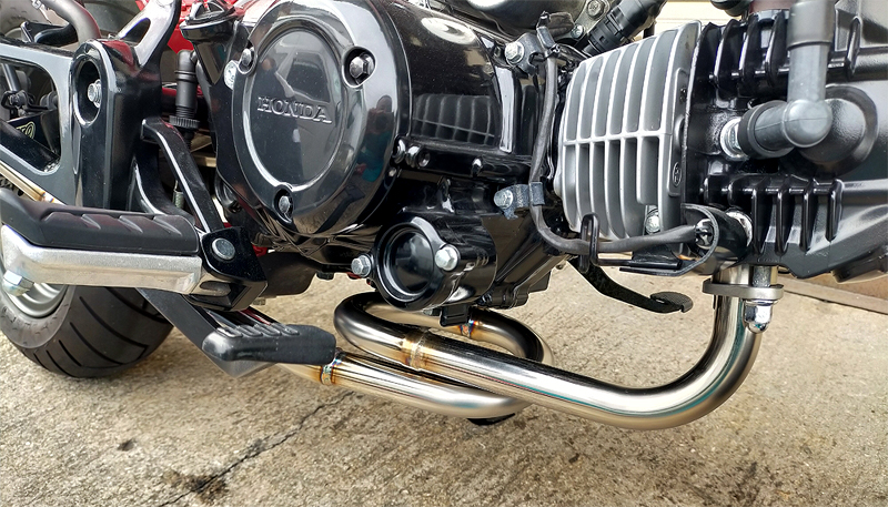 バイク マフラー ZEEX CUB クラシック ダウンタイプ クロスカブJA45 T26-H035-0223 取寄品 カブ ダウンマフラー KITACO クラシックダウンマフラー のパーツ