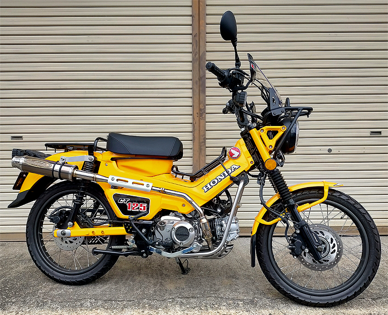 CT125 ハンターカブ（JA65）の純正マフラーです。﻿撤去品です。 ZEEX CT125 ハンターカブ（JA65）の純正マフラーです。﻿撤去品です。